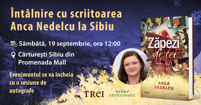 Întâlnire cu scriitoarea Anca Nedelcu la Sibiu